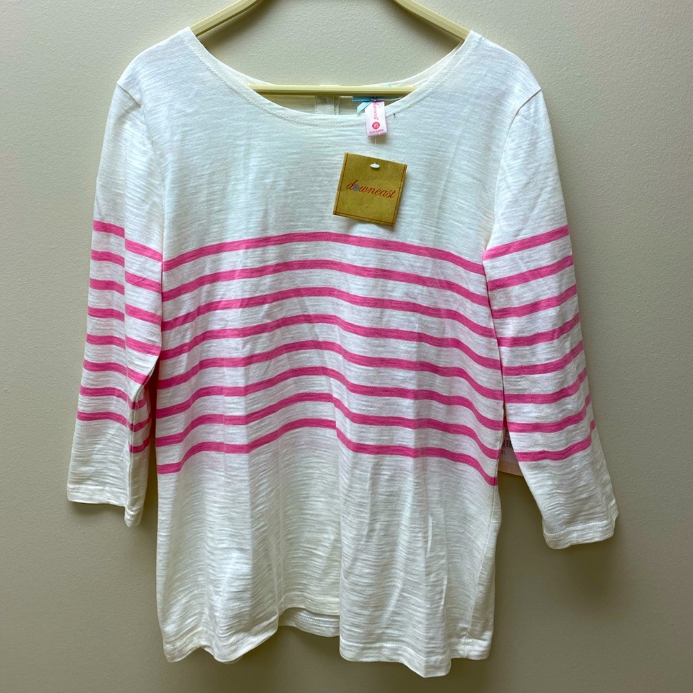 New With Tags Downeast 3/4 Length Shirt